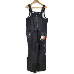 New Spyder Nordwand Bib Shell Pant Mens L Black Recco